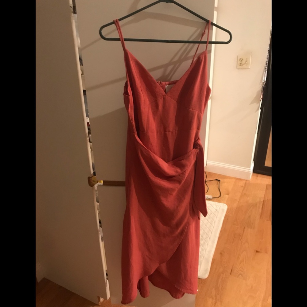 Blush boutique wrap dress
